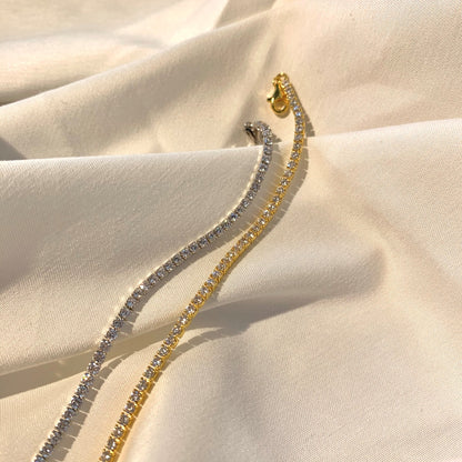 [Kismet Jewels ]Radiant Shinning Princess Cut Tennis Bracelet