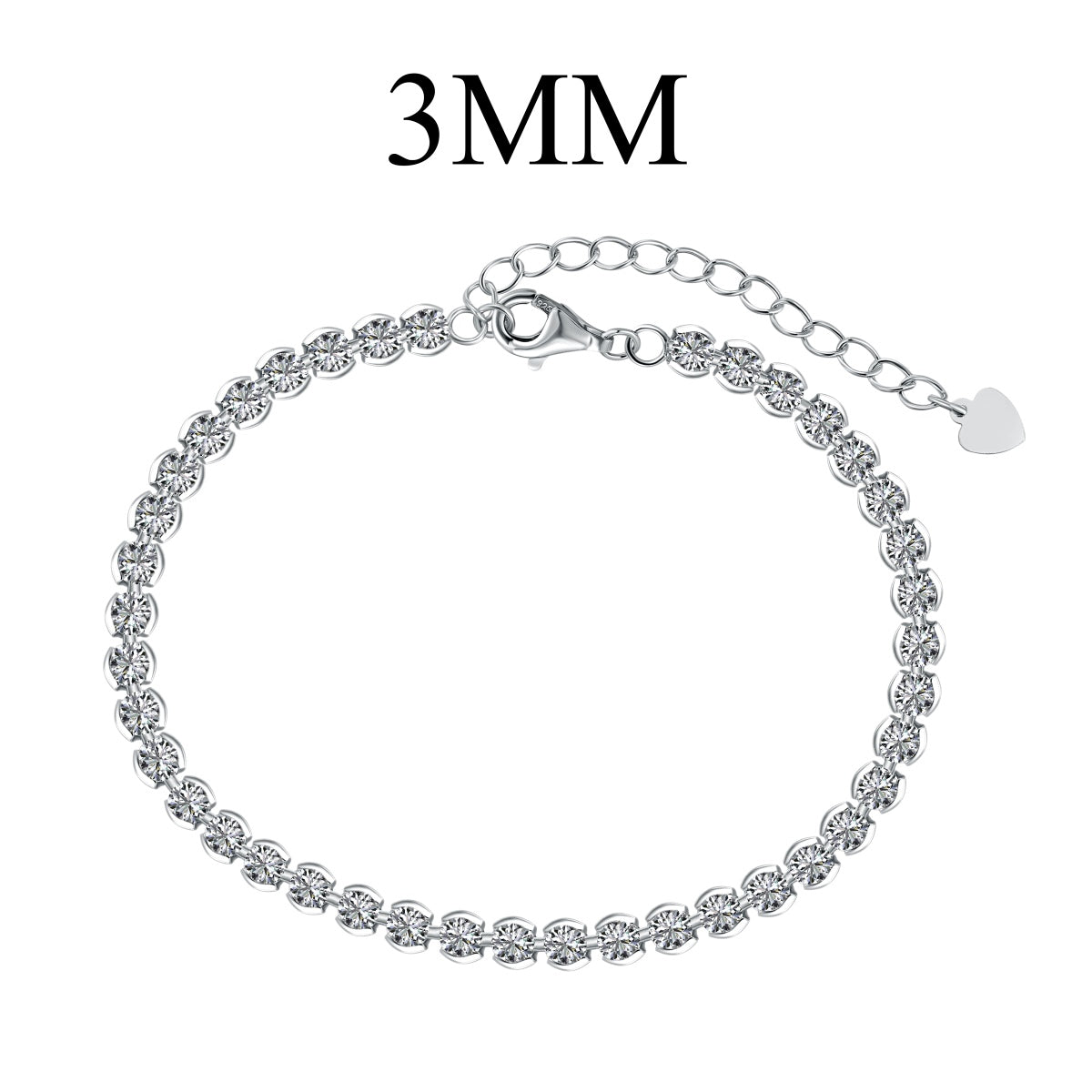 [Kismet Jewels ]Ornate  Sparkling Round Cut Daily Bracelet