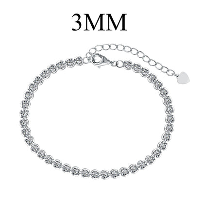 [Kismet Jewels ]Ornate  Sparkling Round Cut Daily Bracelet