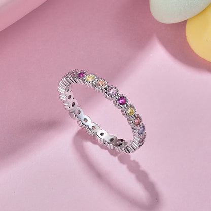[Kismet Jewels ]Exquisite Colorful Round Cut Party Ring