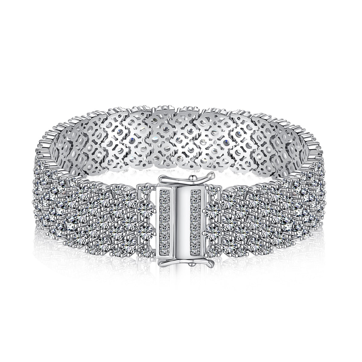 [Kismet Jewels ]Ornate Elegant Round Cut Party Bracelet
