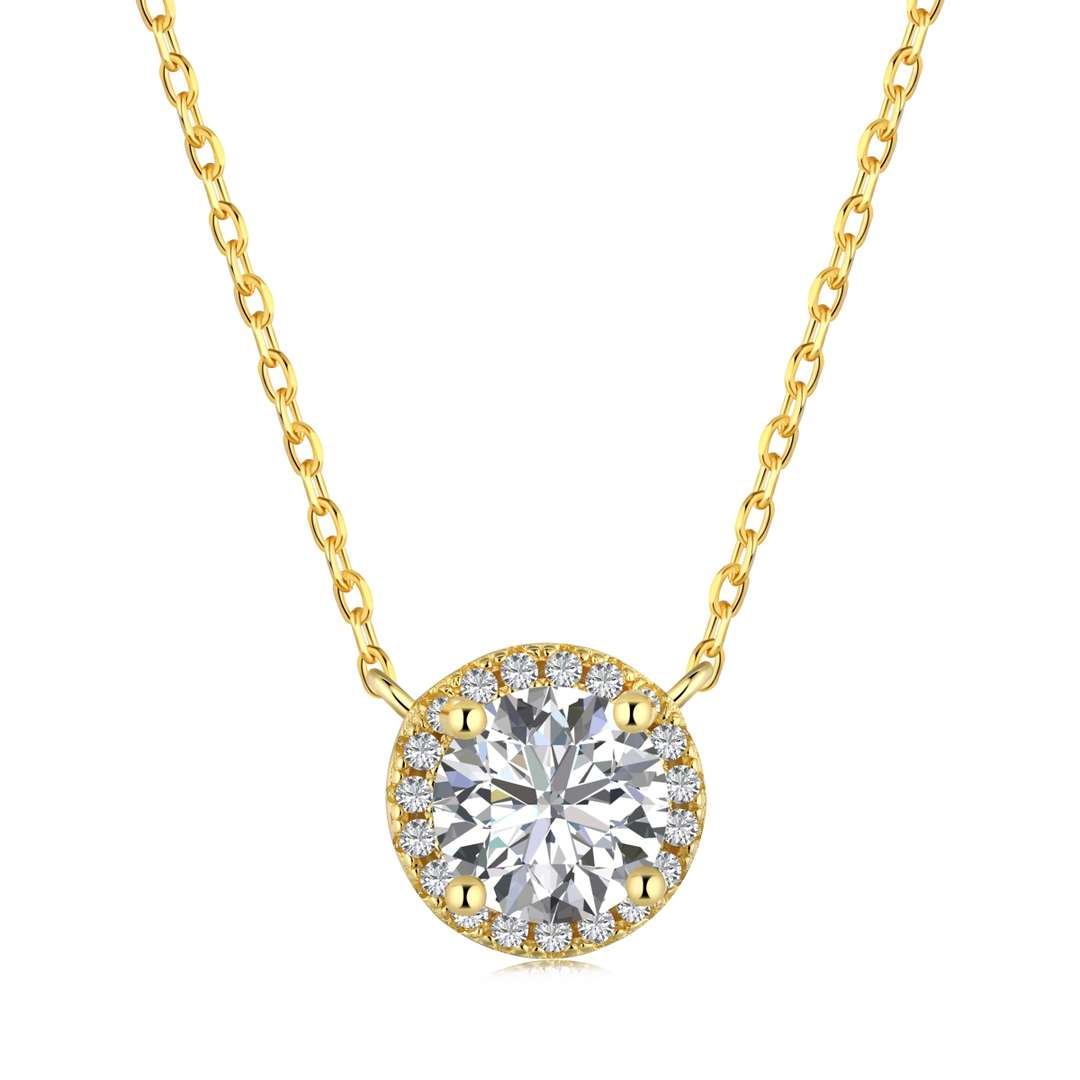 [Kismet Jewels ]Luxurious Round Cut Necklace