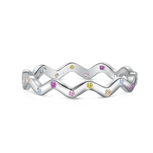 [Echo Fine ]Ornate Vibrant Round Cut Daily Ring