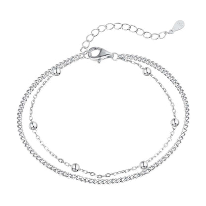 [Kismet Jewels ]Delicate Bead Double Layer Bracelet