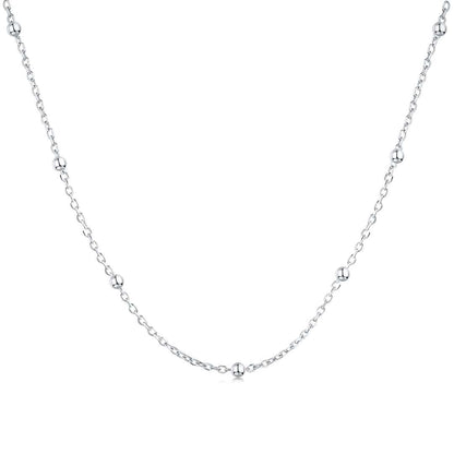 [Kismet Jewels ]Small Bead Clavicle Chain Simple Necklace
