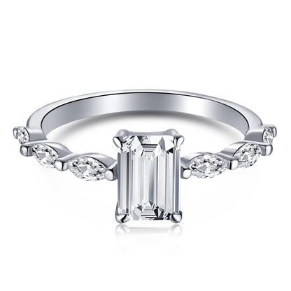 [Kismet Jewels ]1.0 Carat Dainty Resplendent Radiant Cut Daily Ring