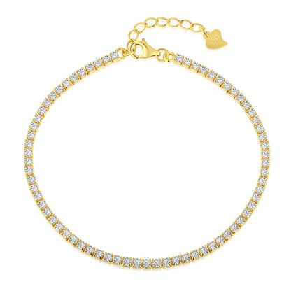 [Kismet Jewels ]Radiant Shinning Princess Cut Tennis Bracelet