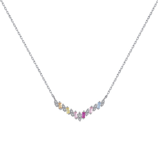 [Echo Fine ]Dazzling Rainbow Necklace