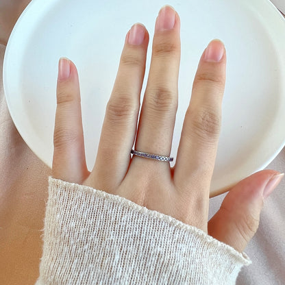 [Kismet Jewels ]Delicate Sparkling Round Cut Daily Ring