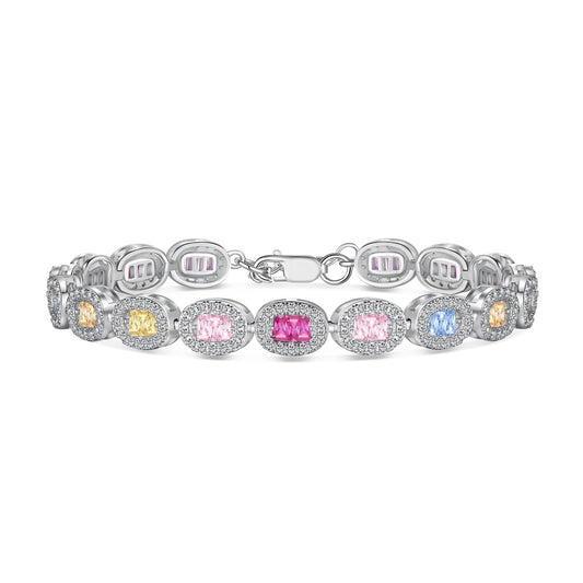 [Echo Fine ]Exquisite Ornate Emerald Cut Daily Bracelet