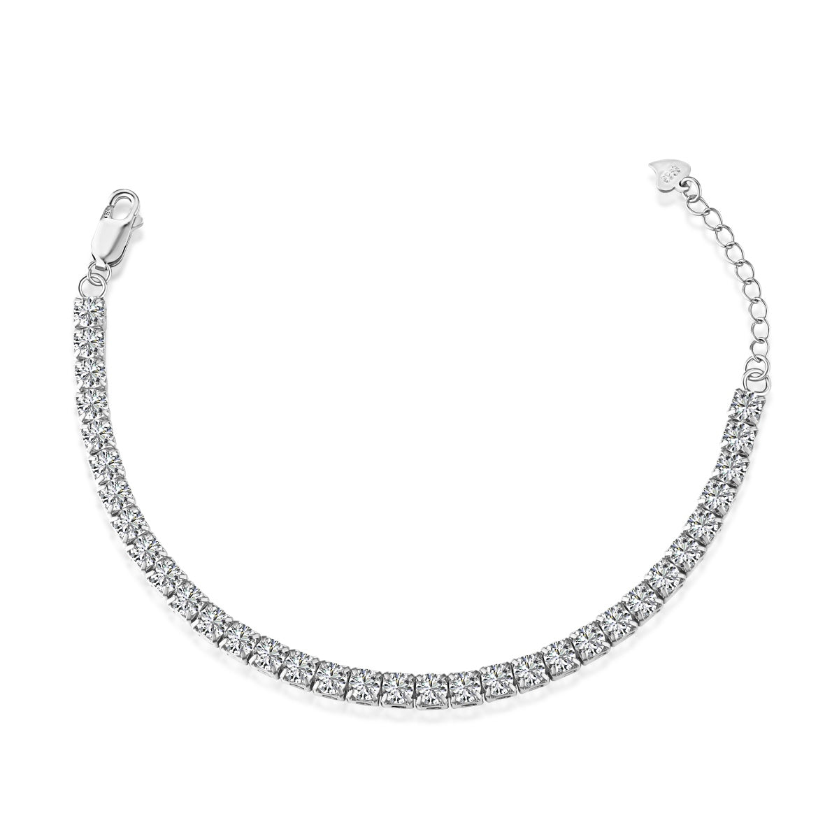 [Kismet Jewels ]Sparkling Radiant Princess Cut Tennis Bracelet