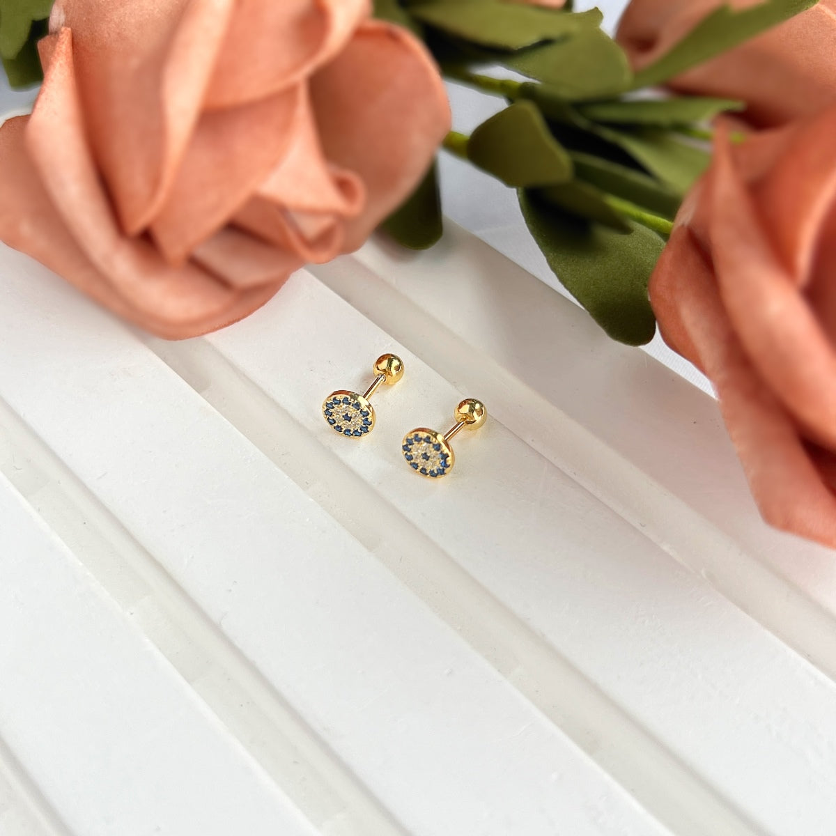 [Kismet Jewels ]Devil's Eye Ear Bone Nail Earrings