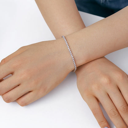 [Kismet Jewels ]Dazzling Sparkling Round Cut Daily Bracelet