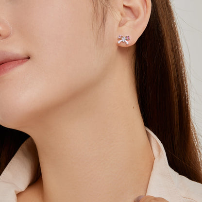 [Echo Fine ]Ornate Butterfly Shape Daily Earrings