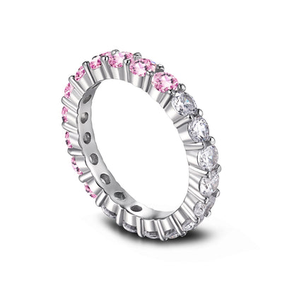 [Kismet Jewels ]Sparkling Round Cut Tennis Ring