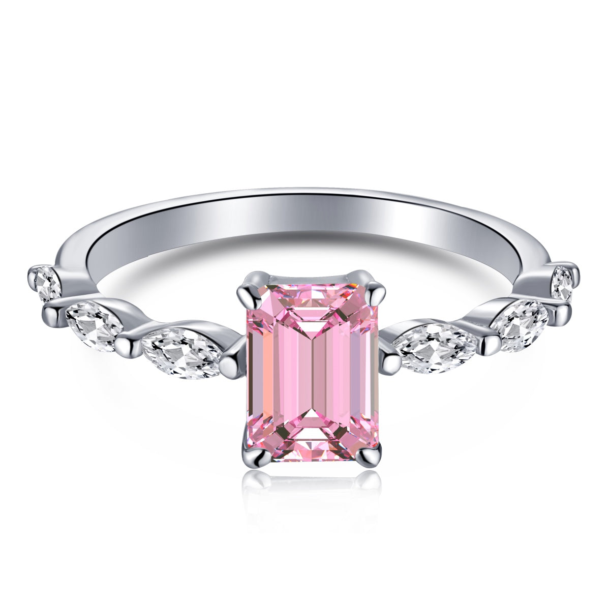 [Kismet Jewels ]1.0 Carat Dainty Resplendent Radiant Cut Daily Ring