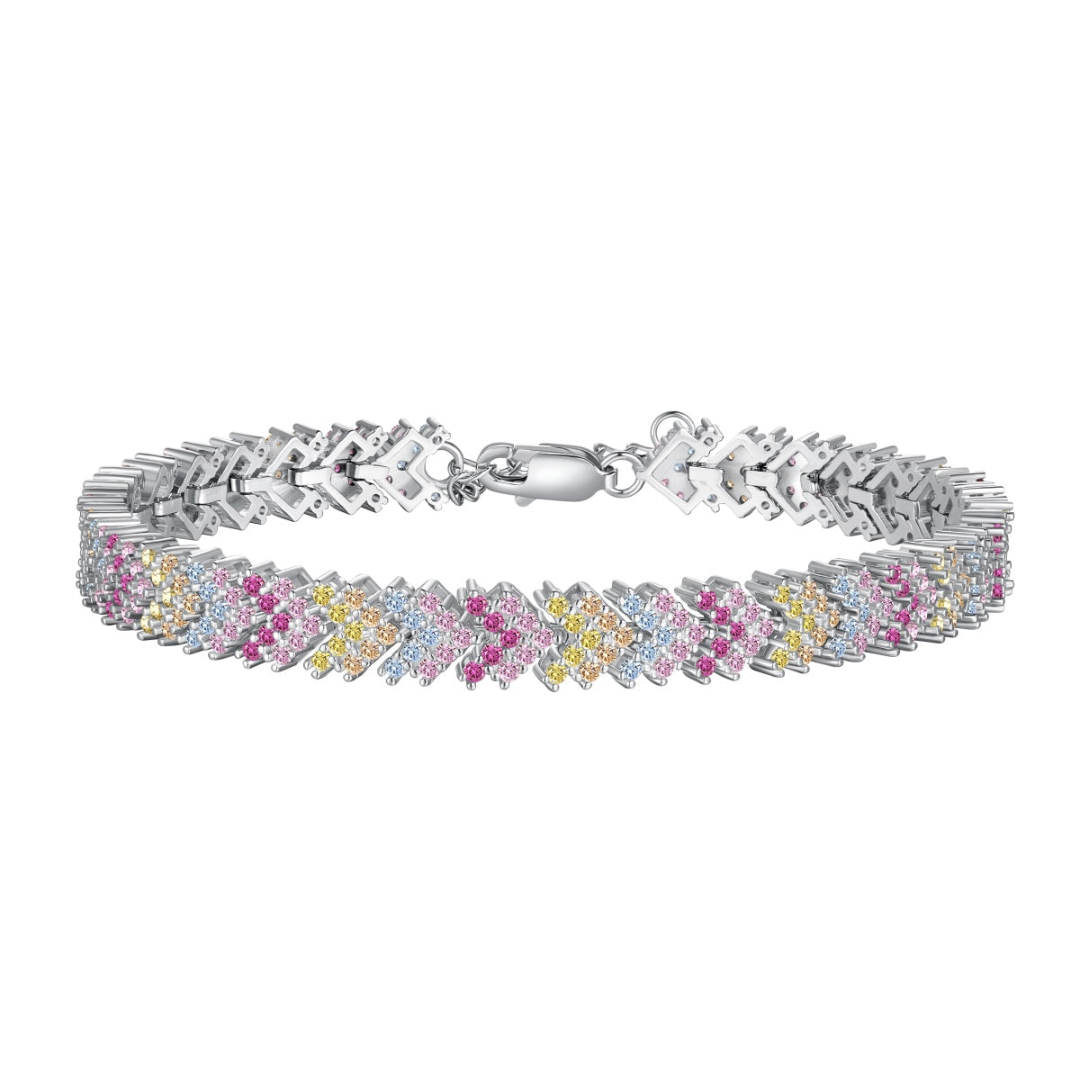 [Kismet Jewels ]Ornate Sparkling Round Cut Party Bracelet