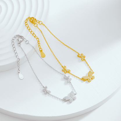 [Kismet Jewels ]Delicate Butterfly Pendant Bracelet