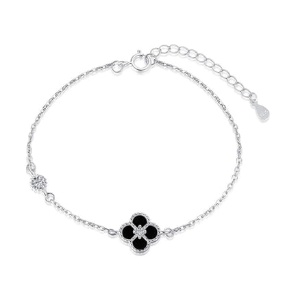 [Kismet Jewels ]Delicate Four Leaf Clover Bracelet