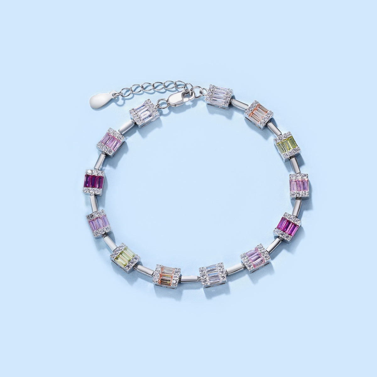 [Kismet Jewels ]Dainty Charming Emerald Cut Daily Bracelet