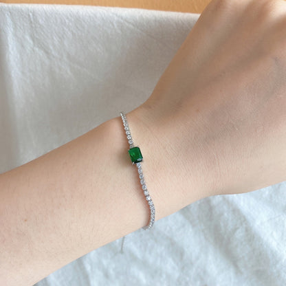 [Kismet Jewels ]1.0 Carat Unique Emerald Cut Banquet Bracelet