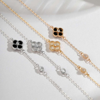 [Kismet Jewels ]Delicate Four Leaf Clover Bracelet