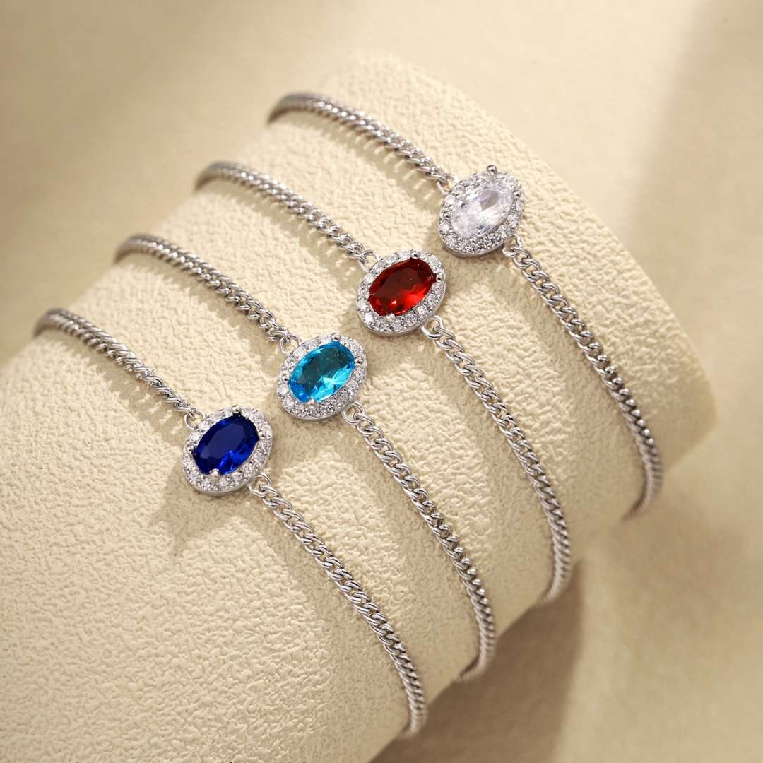 [Kismet Jewels ]Exquisite Oval Shape Bracelet