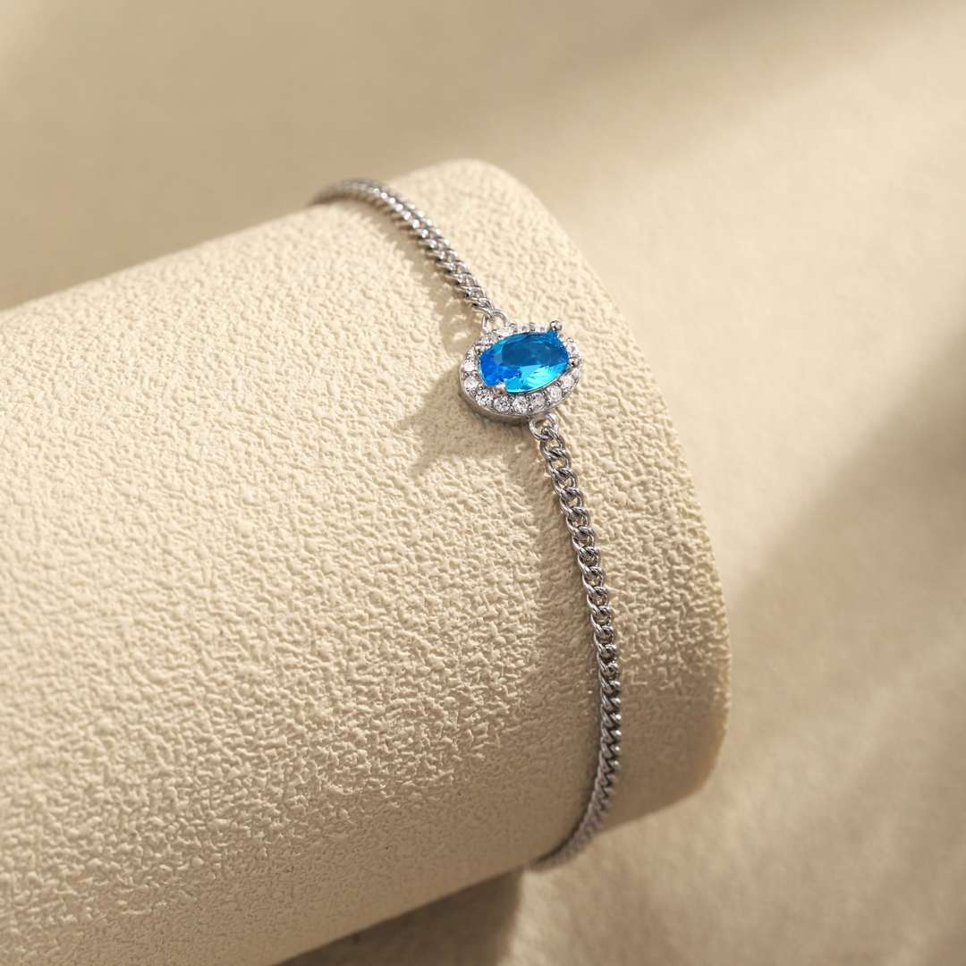 [Kismet Jewels ]Exquisite Oval Shape Bracelet