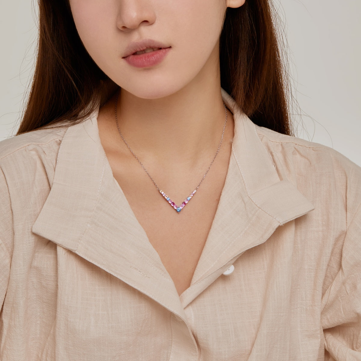 [Echo Fine ]Ornate Round Cut Necklace