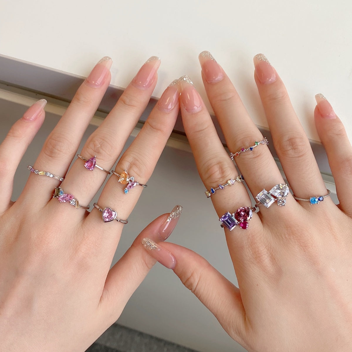 [Kismet Jewels ]Radiant Colorful Multi Cut Daily Ring