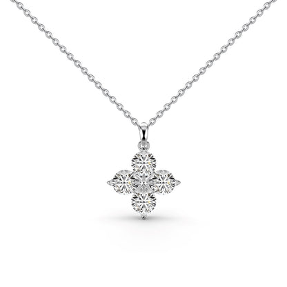 [Kismet Jewels ]Four-Leaf Clover And Eight-Pointed Star Necklace