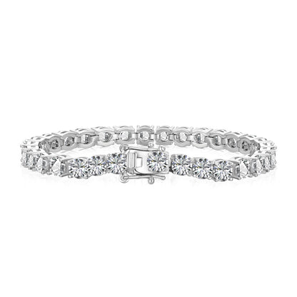 [Kismet Jewels ]Ornate Sparkling Round Cut Wedding Bracelet