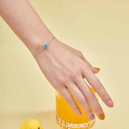 [Kismet Jewels ]Sparkling Romantic Heart Shape Lover Bracelet