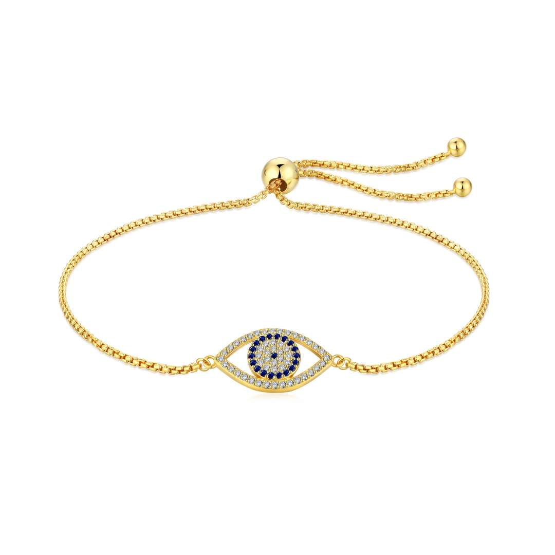 [Kismet Jewels ]Dazzling Eye Shape Necklace