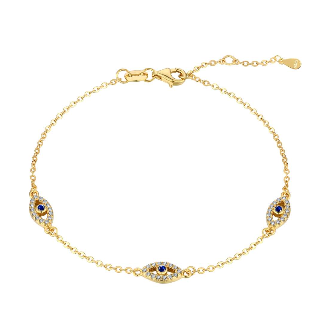 [Kismet Jewels ]Evil Eye Shape Pendent Necklace