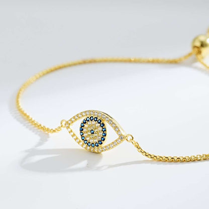 [Kismet Jewels ]Dazzling Eye Shape Necklace