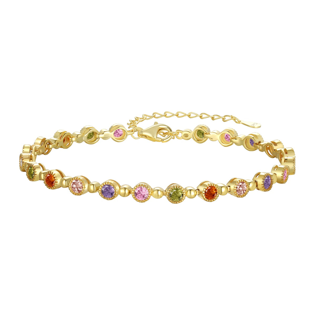 [Kismet Jewels ]Sparkling Exquisite Round Cut Party Bracelet