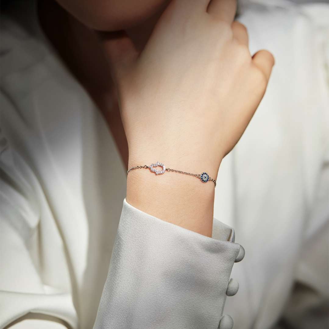 [Kismet Jewels ]Gost Shape & Round Shape Necklace