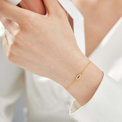 [Kismet Jewels ]Evil Eye Shape Necklace