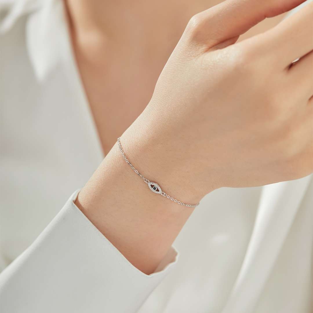 [Kismet Jewels ]Evil Eye Shape Necklace