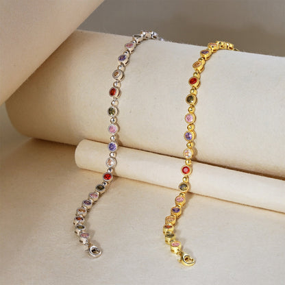 [Kismet Jewels ]Sparkling Exquisite Round Cut Party Bracelet