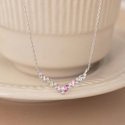 [Echo Fine ]Dazzling Rainbow Necklace