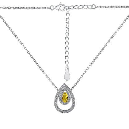 [Kismet Jewels ]Sparkling Pear Cut Necklace
