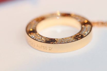 [Kismet Jewels ]LOVE NECKLACE ADJUSTABLE ROSE GOLD