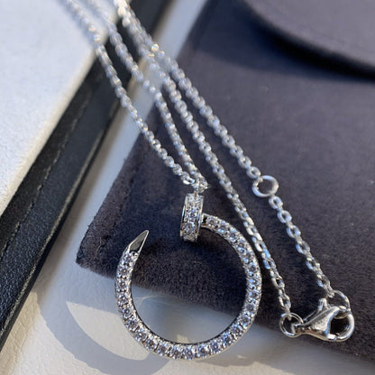 [Kismet Jewels ]JUSTE NECKLACE SILVER DIAMONDS