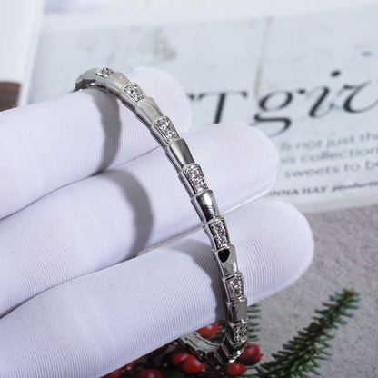[Kismet Jewels ]SERPENTI BRACELET SILVER DIAMOND