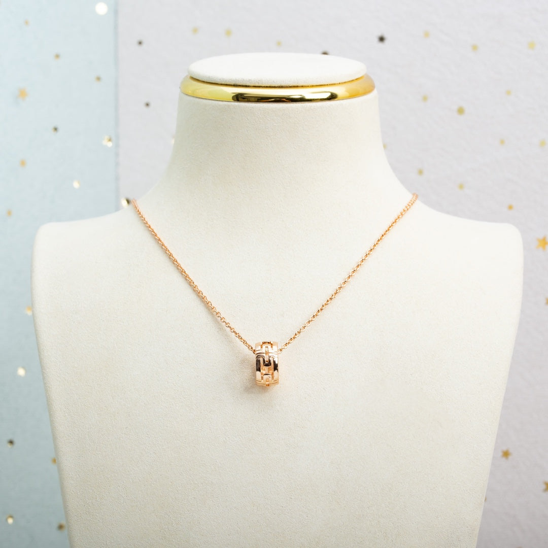 [Kismet Jewels ]PARENTESI NECKLACE PINK GOLD