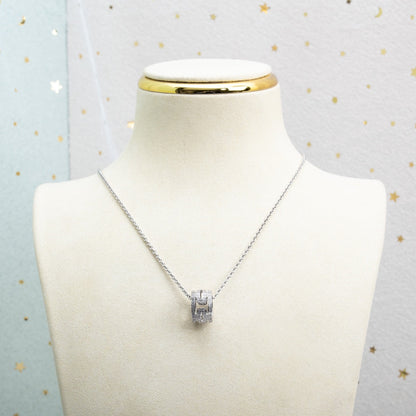 [Kismet Jewels ]PARENTESI NECKLACE SILVER DIAMOND