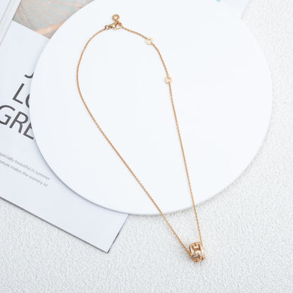 [Kismet Jewels ]PARENTESI NECKLACE PINK GOLD DIAMOND