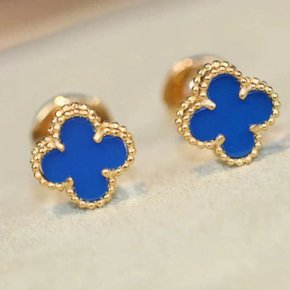 [Kismet Jewels ]CLOVER MINI 9.5MM TURQUOISE EARRINGS